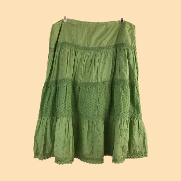 Claudia Richard Dresses & Skirts - Y2k ethereal fairy grunge tiered midi skirt